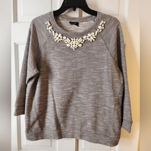 Gray Accent Sweater
